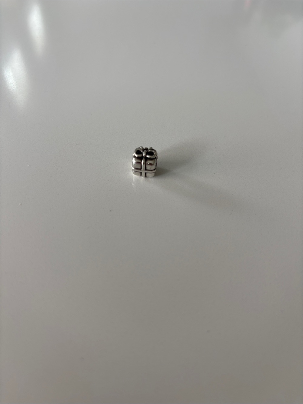 Silver Pandora Gift Box Charm Bead